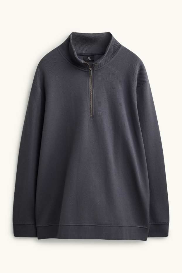 Men - Sweatshirt - blue / dark gray