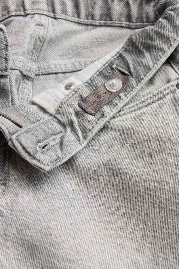 Děti - dívky - Wide leg jeans - džíny - světle šedé