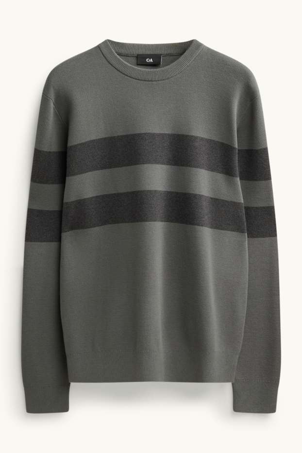 Home - Jersei - de ratlles - gris/gris