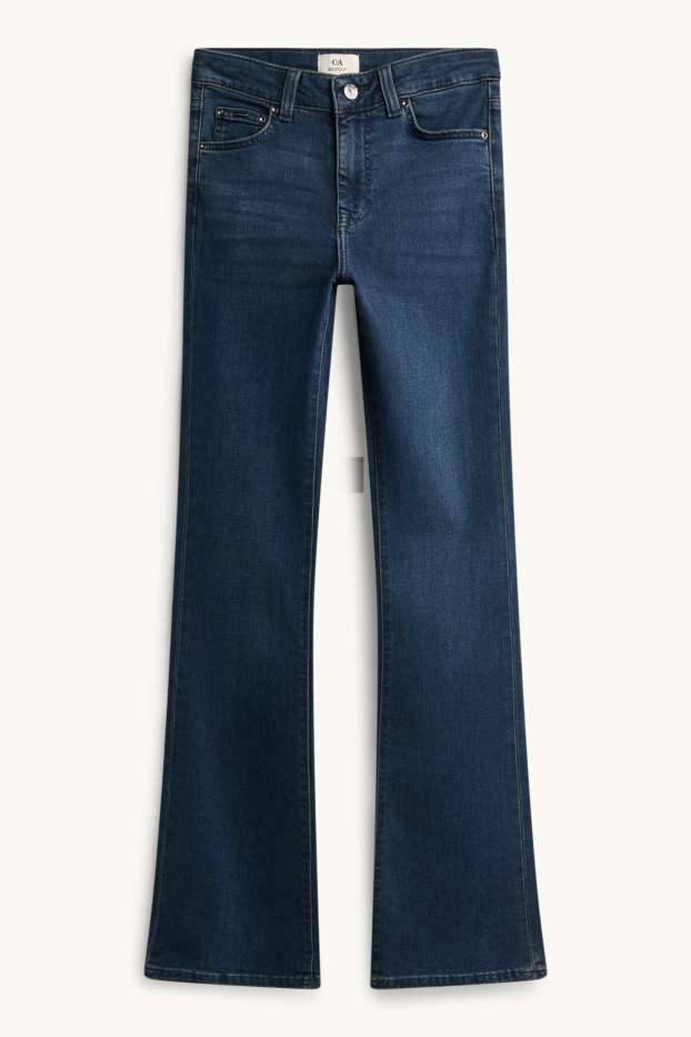 Damen - Bootcut Jeans - Mid Waist - LYCRA® - dunkeljeansblau