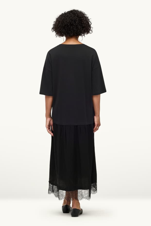 Damen - Kleid - Straight Fit - schwarz