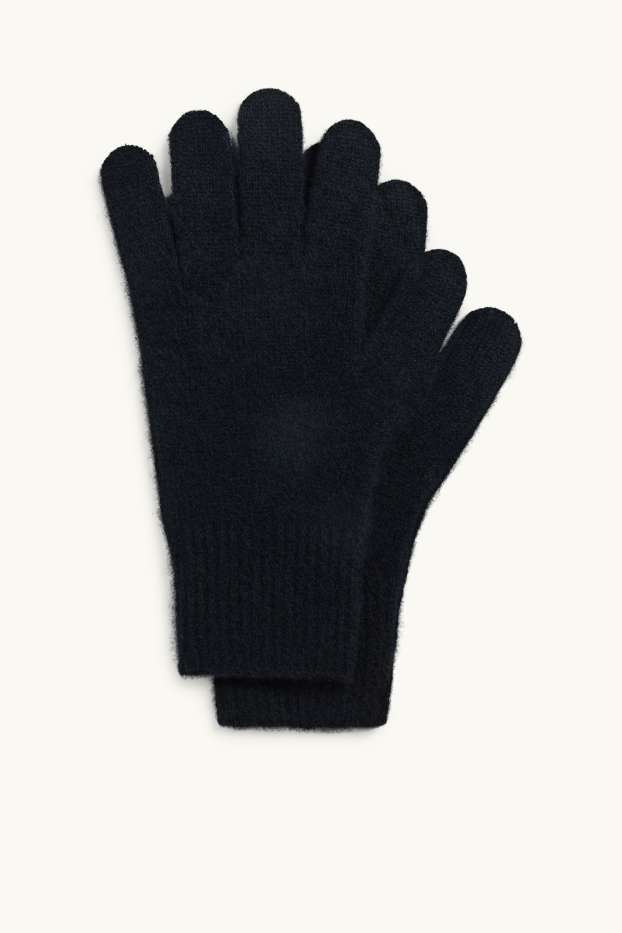 Femmes - Gants en cachemire - noir