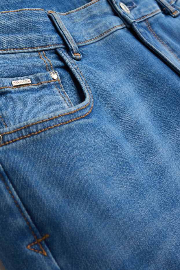 Damen - Bootcut Jeans - Mid Waist - Shaping-Jeans - LYCRA® - jeansblau