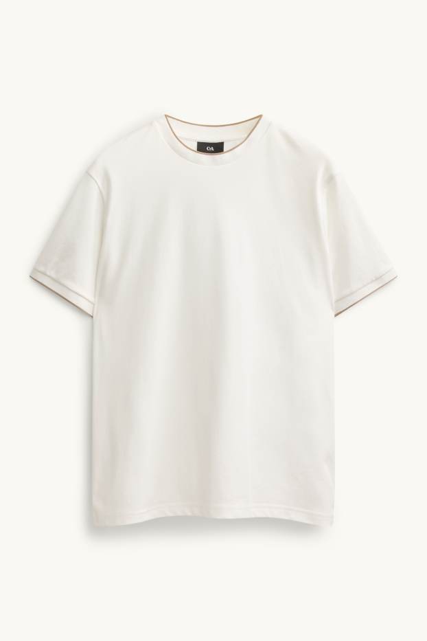 Hommes - T-shirt - regular fit - blanc