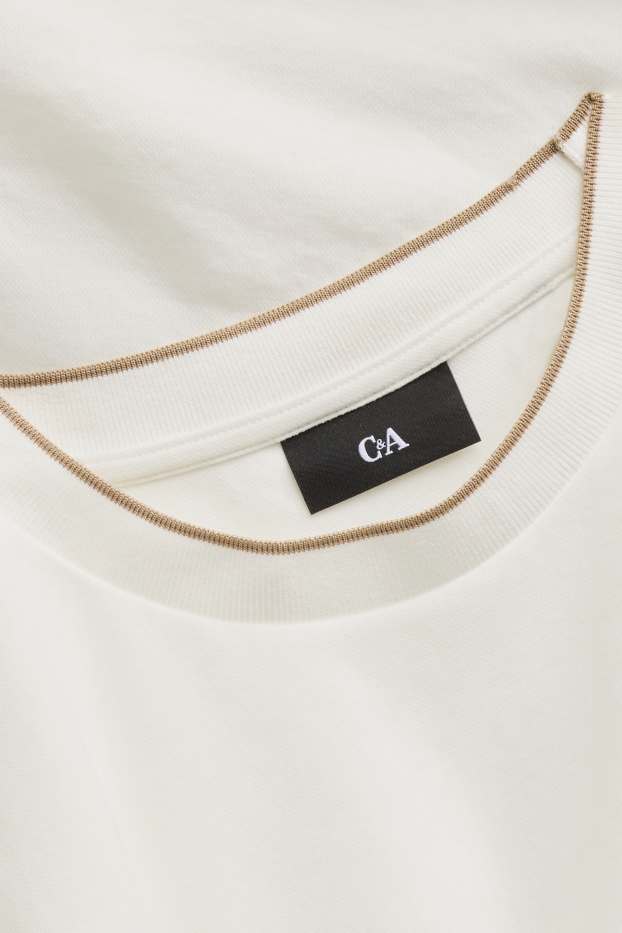 Hommes - T-shirt - regular fit - blanc
