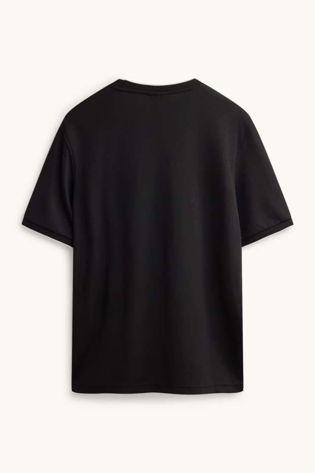 Hommes - T-shirt - regular fit - noir / blanc