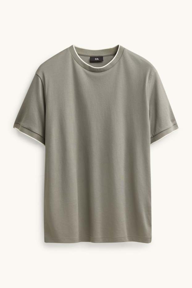 Hommes - T-shirt - regular fit - vert