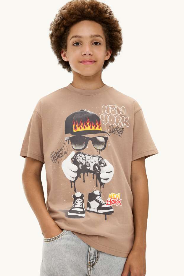 Bambini - Skate - t-shirt - marrone chiaro