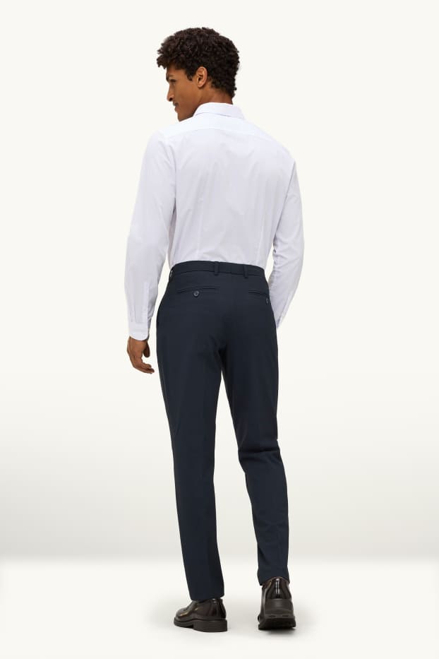 Uomo - Pantaloni coordinabili - slim fit - Flex - LYCRA® - Mix & Match - blu scuro