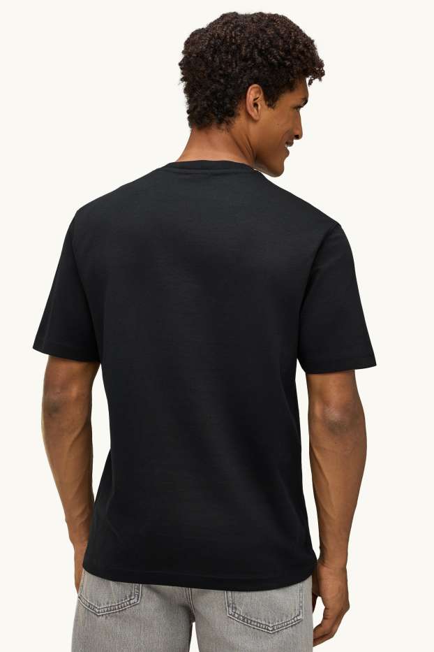 Uomo - T-shirt - relaxed fit - nero