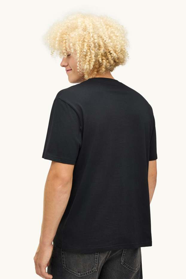 Hommes - T-shirt - relaxed fit - AC/DC - noir