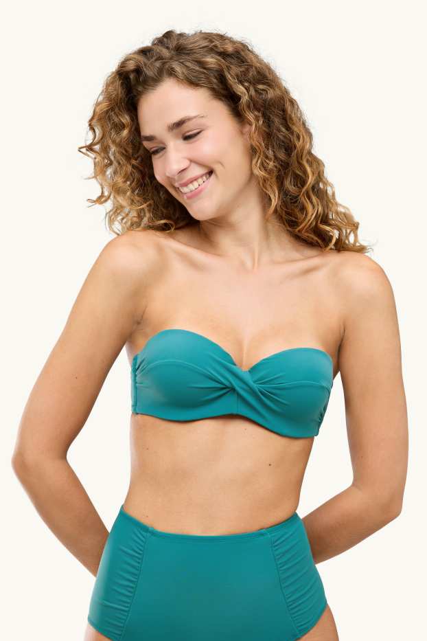 Donna - Reggiseno bikini - balconcino - imbottito - LYCRA® XTRA LIFE™ - verde