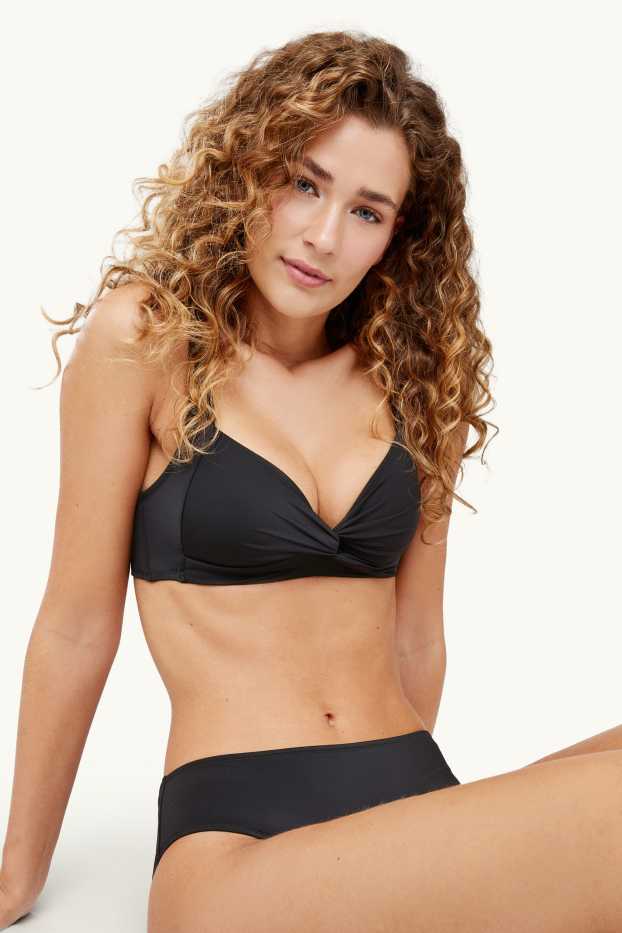 Women - Bikini bottoms - mid waist - LYCRA® XTRA LIFE™ - black