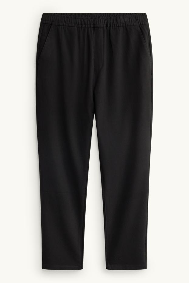 Pánské - Kalhoty chino - relaxed fit - černá