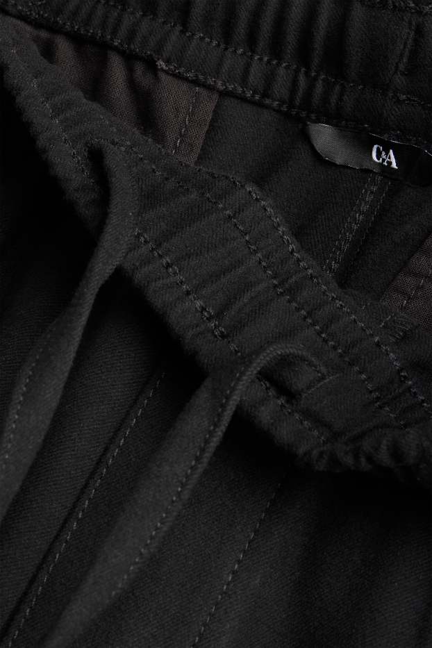 Pánské - Kalhoty chino - relaxed fit - černá