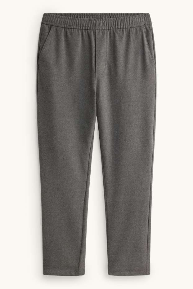 Pánské - Kalhoty chino - relaxed fit - tmavošedá