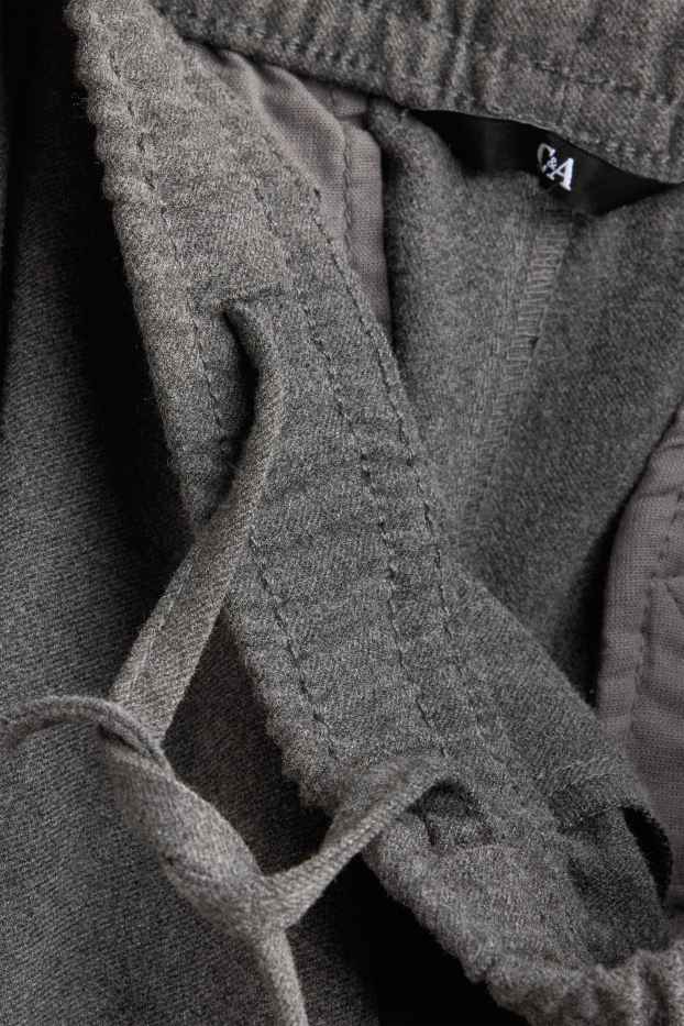 Pánské - Kalhoty chino - relaxed fit - tmavošedá