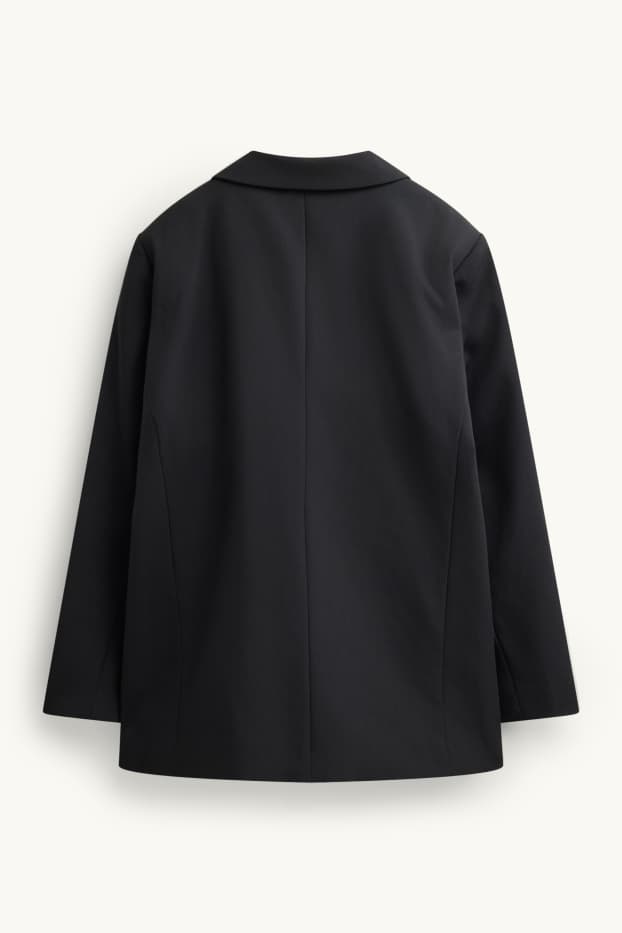 Women - Long blazer - regular fit - black