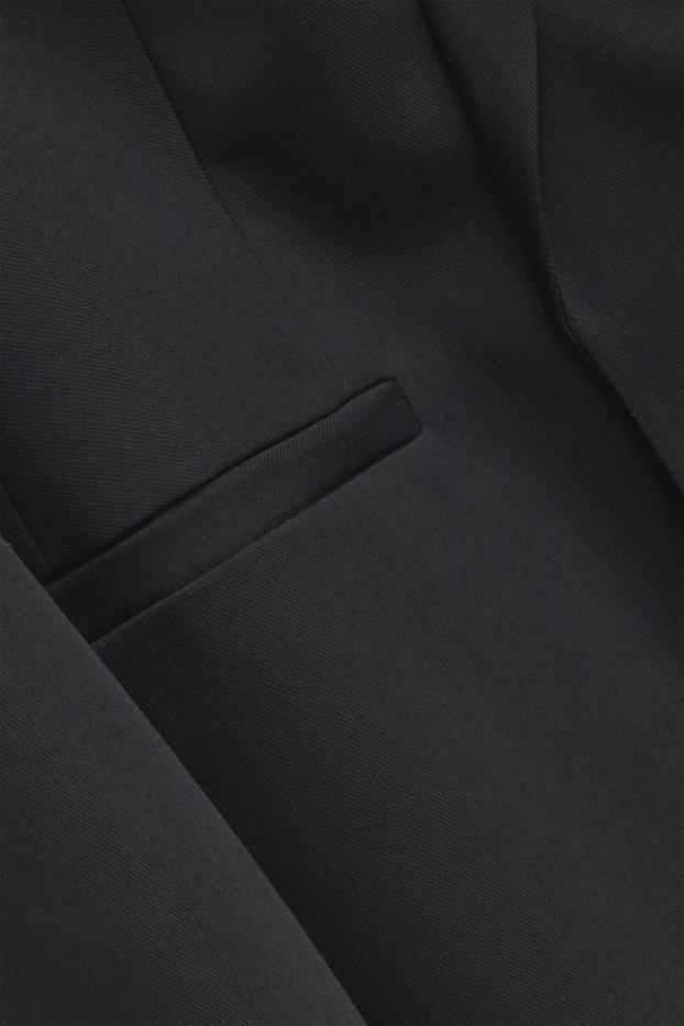 Women - Long blazer - regular fit - black