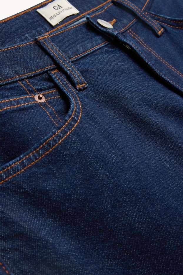 Men - Straight jeans - denim-dark blue