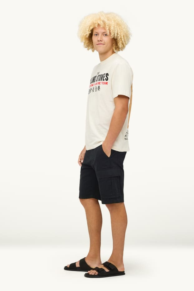 Herren - Cargo-Shorts - schwarz