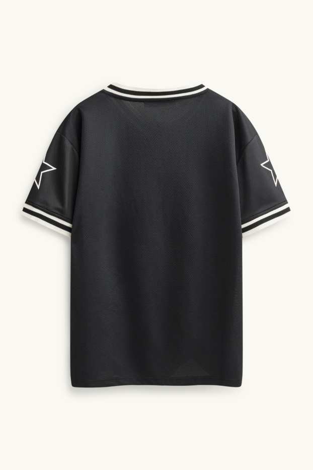 Kinderen: meisjes - T-shirt - zwart / wit