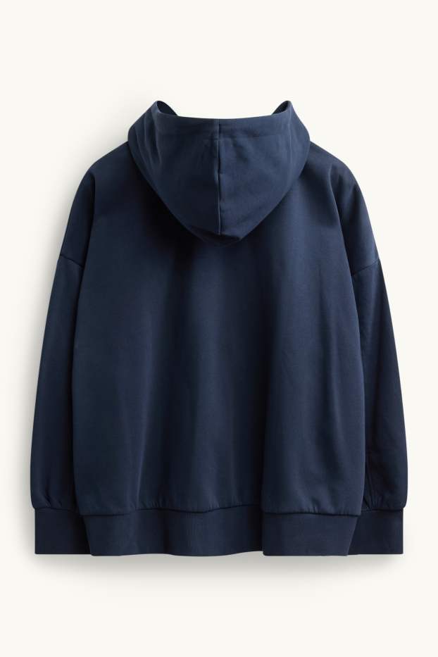 Damen - Sweatjacke mit Kapuze - dunkelblau