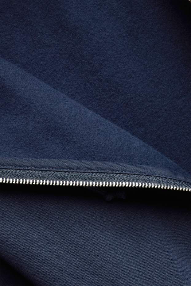 Damen - Sweatjacke mit Kapuze - dunkelblau
