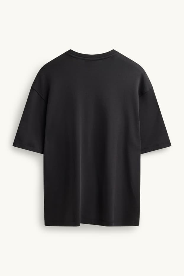 Hommes - T-shirt - relaxed fit - noir