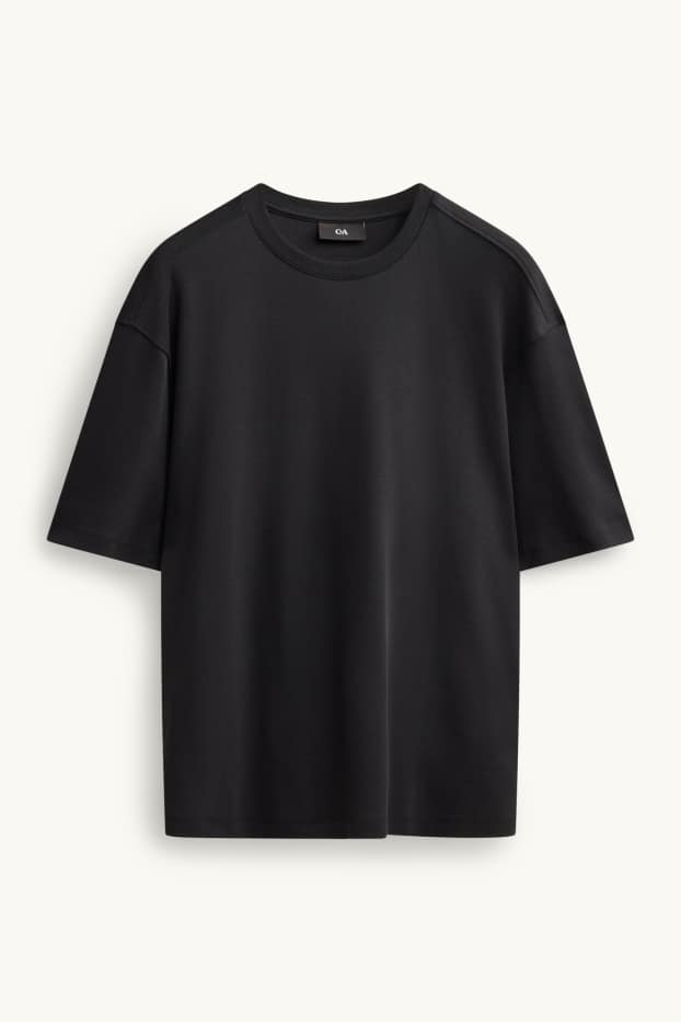 Hommes - T-shirt - relaxed fit - noir