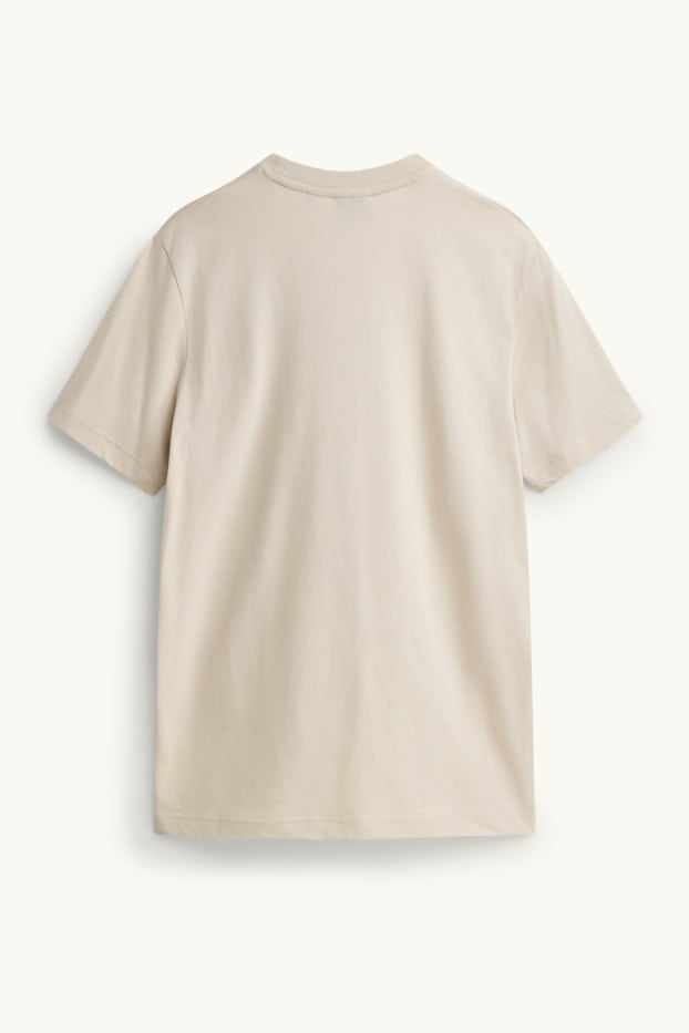 Herren - T-Shirt - Regular Fit - sandfarben