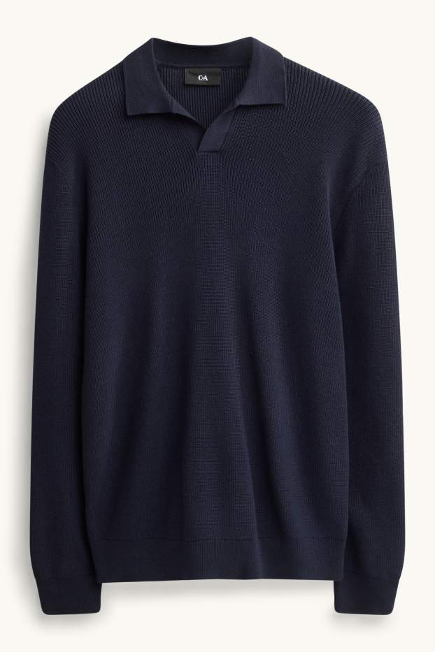 Herren - Pullover - dunkelblau
