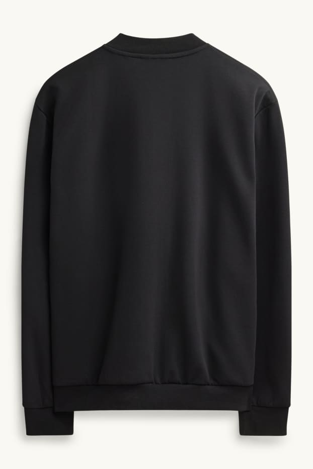 Men - Zip-through sweatshirt - black