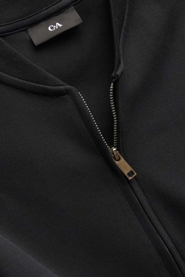 Men - Zip-through sweatshirt - black