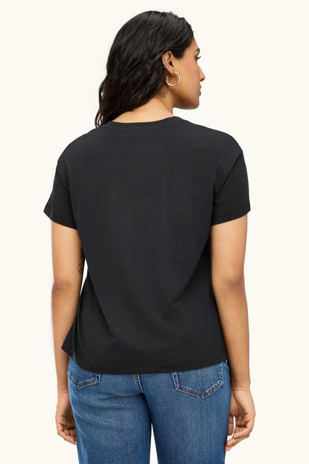Femmes - T-shirt - regular fit - noir