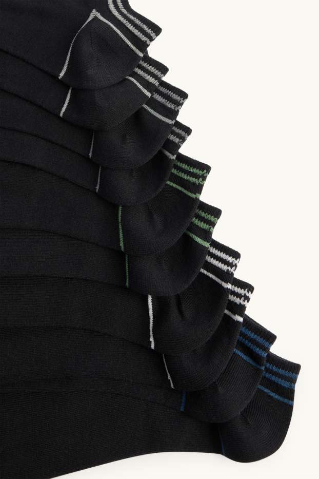 Hommes - Lot de 5 paires - socquettes - noir