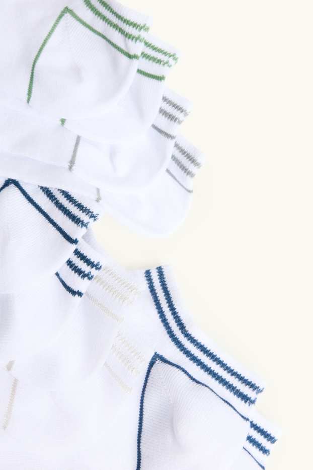 Hommes - Lot de 5 paires - socquettes - blanc