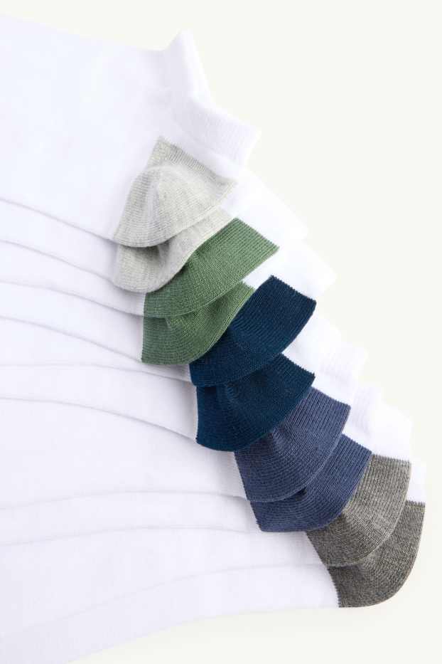 Men - Multipack of 5 - trainer socks - white