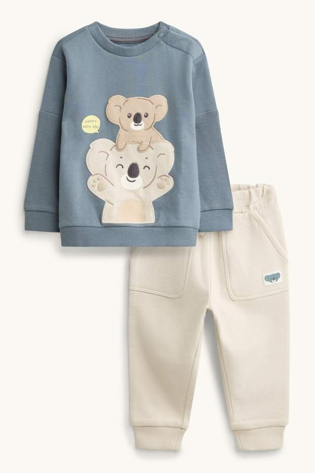 Baby Jungen - Koala - Baby-Outfit - 2 teilig - blau