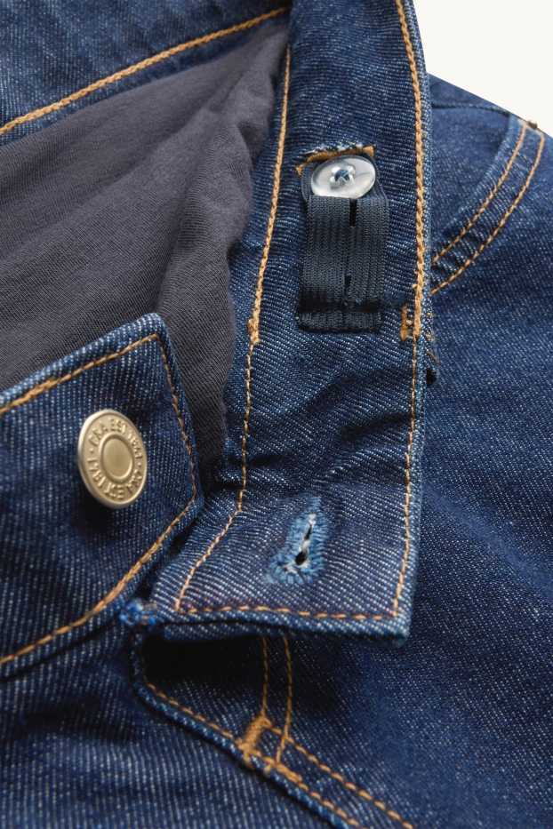 Dames - Zwangerschapsjeans - wide leg - jeansdonkerblauw