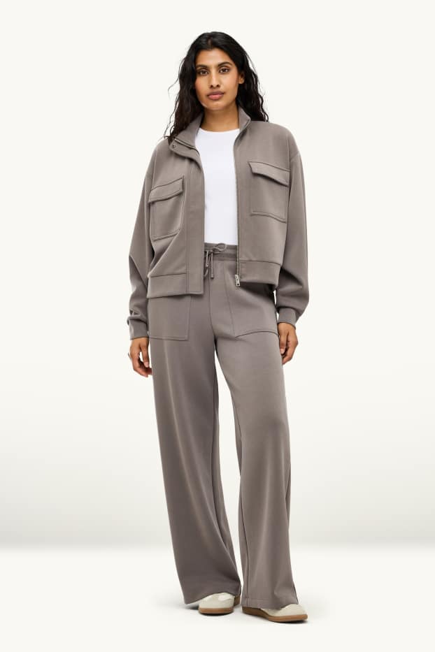 Dona - Pantalons de xandall - antracita