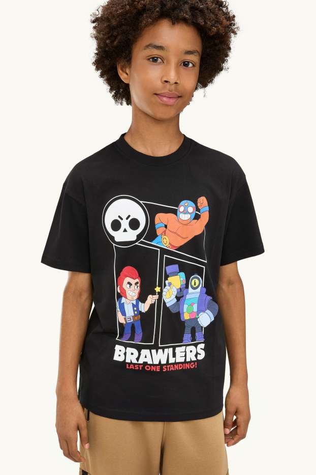 Enfants garçons - Brawl Stars - T-shirt - noir