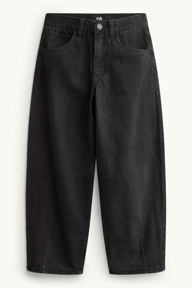 Bambini - Barrel jeans - jeans termici - nero