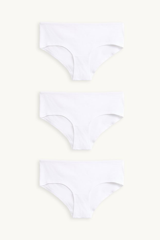 Donna - Confezione da 3 - coulotte - bianco