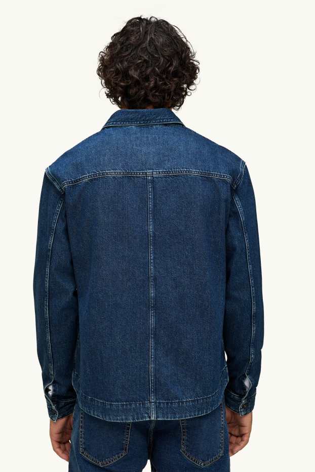 Uomo - Giacca camicia di jeans - relaxed fit - jeans blu scuro