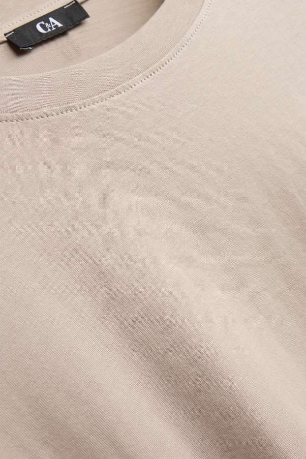 Damen - T-Shirt - Relaxed Fit - beige