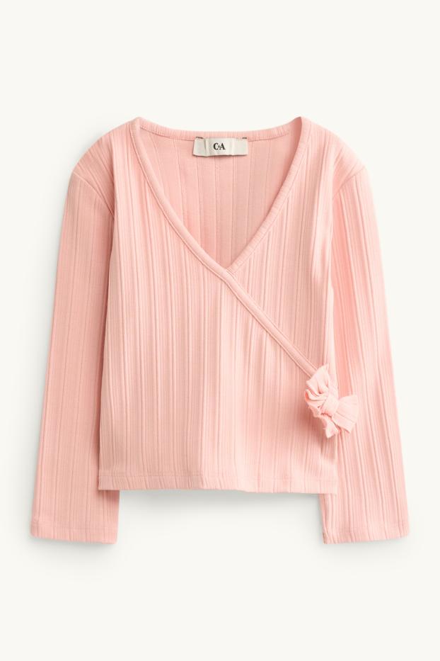 Children Girls - Set - top and long sleeve top - 2 piece - cremewhite