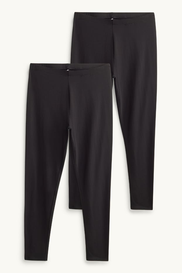 Damen - Multipack 2er - Leggings - schwarz