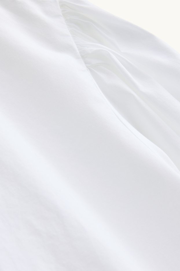 Damen - Hemdbluse - schneeweiss