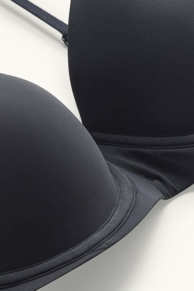 Donna - Reggiseno con ferretti - DEMI - imbottito - nero